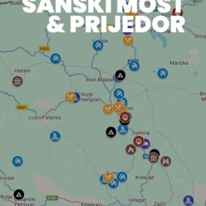 Sanski Most & Prijedor Digital Map | 70+ Locations for Nature, Food & Culture